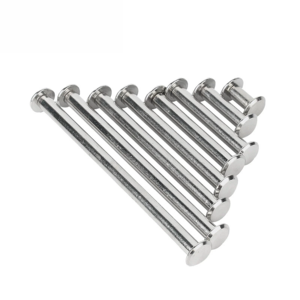 M3 Stainless Steel Silver Plated Chicago Binding <b>Screw</b> Nail Rivet Button Solid Belt Rivet <b>Screws</b> - Product Image 5