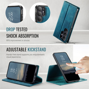 Étuis de téléphone en cuir à rabat avec porte-cartes antivol pour <span class=keywords><strong>Samsung</strong></span> S26 S23 S24 Plus S21 S22 S25 Ultra 2 en 1 <span class=keywords><strong>Housse</strong></span> de portefeuille détachable - Product Image 5