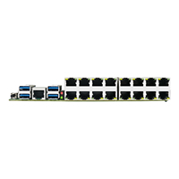 Mainboard BKHD Prosesor Ganda Xeon E5 V3/V4 E5 2699A 44 Core 88 Thread 24*2.5G Firewall Diperluas 2*25G/2*40G/2*100G Port SFP