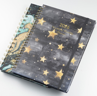 Agenda spiralé A5 de haute qualité avec couverture rigide, planificateur quotidien/hebdomadaire personnalisable, carnet d'étudiant, fournitures scolaires