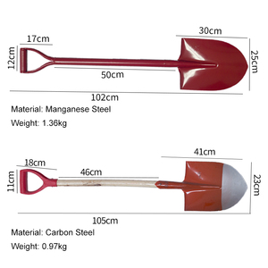Pala Antincendio in Acciaio al Manganese Ultra Resistente 102cm, Monoblocco Interamente in Acciaio, Rossa, Portatile e Riciclabile per Soccorso Forestale - Product Image 3