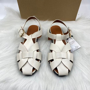 Sandales plates décontractées européennes et américaines à boucles, style romain, pour femmes, couleur unie, minimalistes et polyvalentes - Product Image 3