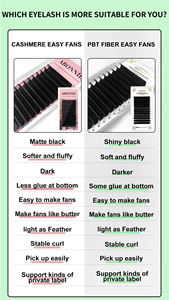Abonnie J C Cc D Dd L <span class=keywords><strong>M</strong></span> Fluffy Matte Extension De Cils Easy Fans Lash Trays Personaliable Cashmere Easy Fan Lash Extension Trays - Product Image 6