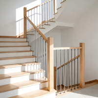 Balustres en fer forgé noirs ajourés élégants DVN pour décoration d'escaliers