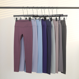 Leggings Yoga <span class=keywords><strong>Donna</strong></span> a Vita Alta Effetto Nudo Senza Cuciture Frontali, <span class=keywords><strong>Pantaloni</strong></span> Lunghi Modellanti per Allenamento, Alta Elasticità, per Fitness e Corsa - Product Image 1