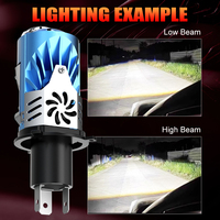 Projecteur de phare LED OEM H4 Luces Led Auto H4 Projecteur de phare LED Ampoule LED pour voiture Moto Laser Feux antibrouillard