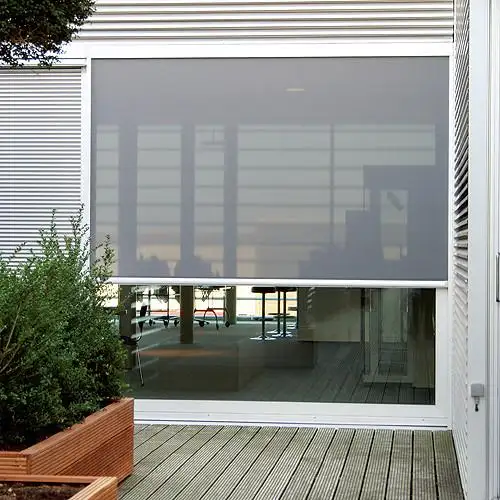 Tapparelle motorizzate Semi oscuranti in PVC trasparente con cerniera per balcone Patio