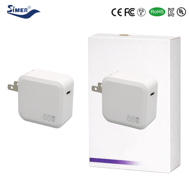 Portable 65W GaN Quick Charger with Universal Multi Plugs for Business Notebook