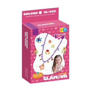 Blocs de construction à petites particules les plus vendus, 79 pièces, série d'ornements, blocs de construction DIY, collier, bijoux, jouet avec anneau - Product Image 2