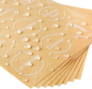 Etiquetas redondas y transparentes resistentes al agua para especias, pegatinas de nombre personalizadas preimpresas para condimentos, números para organización de tarros de especias - Product Image 2