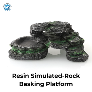 Plataforma de Resina Simulada para Reptiles, Multinivel, con Calefacción, para Reposo de Reptiles Juveniles - Product Image 3