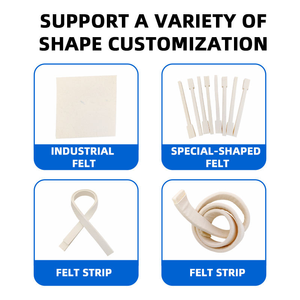 Tissu filtrant en laine industrielle 100% RPET recyclé, gaufré, antistatique, tissé, poids moyen, haute qualité, usage industriel - Product Image 2