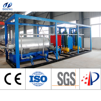 Usine de pyrolyse de déchets plastiques à petite échelle de 500 kg montée sur patins, machine de recyclage de traitement du caoutchouc, pièces détachées de pyrolyse