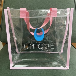 Stadium Approved Waterproof Clear PVC <b>Tote</b> Bag with Zipper, Perfect for Gym, Concerts, Sports & Festivals - Product Image 5