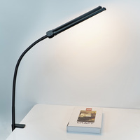 Lampe de bureau USB 10W, protection oculaire, intensité réglable, col de cygne flexible, pince métallique, abat-jour, pour lecture, étude, bureau, maison, atelier, alimentation CA