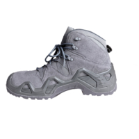 Chaussures d'extérieur en cuir de vache pour hommes, semelle en PU + caoutchouc, antidérapantes, résistantes à l'usure, bottes tactiques à lacets, chaussures de randonnée légères