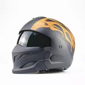 Vintage 3/4 demi-visage <span class=keywords><strong>casque</strong></span> de vélo électrique complet <span class=keywords><strong>casque</strong></span> de <span class=keywords><strong>moto</strong></span> pour hommes casques de <span class=keywords><strong>Scorpion</strong></span> classiques accessoires de <span class=keywords><strong>moto</strong></span> - Product Image 4