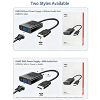   Adaptateur convertisseur vidéo VGA, largement compatible avec les appareils informatiques pour la connexion de moniteurs VGA traditionnels