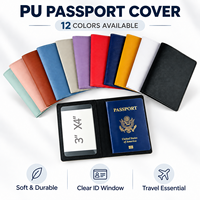 Porte-passeport en cuir PU avec logo personnalisé, portefeuille de voyage, fentes pour cartes, couverture de passeport, OEM ODM, cadeau d'entreprise, vente en gros