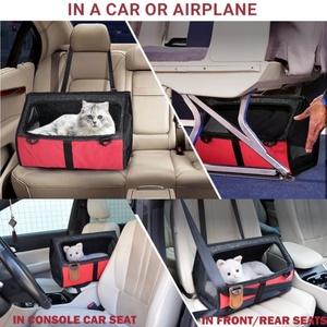 Almohadilla térmica de poliéster para mascotas de buena calidad, bolsa portátil de lujo para casa de perro y gato para coche, mochilas de moda para viajes al aire libre - Product Image 2
