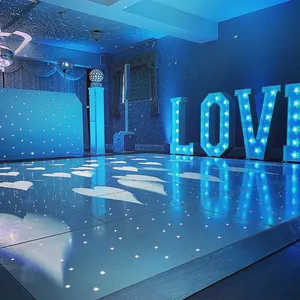 Magnetic digital wireless the new shiny white led panel connections upstar mirrors on dance floor for weddings