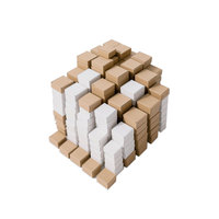 Boîte pliante en carton ondulé blanc en forme d'avion, boîte d'emballage rectangulaire de petite taille pour livraison express