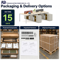 Poste de travail de direction moderne en bois avec fonctionnalités multifonctions pour bureau de manager