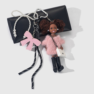 Accesorio de Bolso HECION, Lindo y Moderno, Muñeca <span class=keywords><strong>Kelly</strong></span>, Llavero con Lazo Rosa, Amuleto de Bolso de Anime y Dibujos Animados - Product Image 4