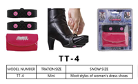 XATP crampons de Traction antidérapants poignées de neige pour la plupart des styles de femmes enfants chaussures habillées ville Crampon