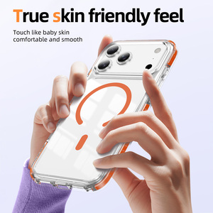 Funda de Teléfono de Lujo con Diseño Deportivo, Acrílico y TPU, Protección Antigolpes, Carga Inalámbrica Magnética para iPhone 17 Pro Max, 16, 15, 14, 13, 12 - Product Image 3