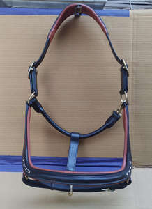 Produits équestres haut de gamme : Licol et équipement de sellerie en cuir véritable avec logo personnalisé, rembourrés et fourrés – Vente chaude - Product Image 2