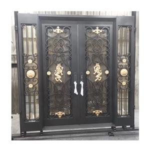 Galvanized Wrought Iron Glass Wine Cellar <b>Doors</b> Thermal Break - Product Image 5