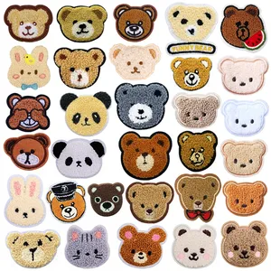 Cute cartoon bear cat Embroidery animal patch costume Rabbit patch sewing DIY clothing accessories