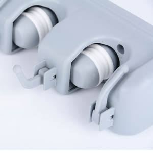 Venta al por mayor ganchos de <span class=keywords><strong>armario</strong></span> de ABS de alta resistencia montados en la Pared Soporte de escoba de baño de plástico de un solo nivel Dropshipping Herramientas de limpieza - Product Image 4