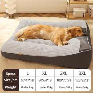 Cama de Lujo para Perros, Gruesa, Resistente a los Arañazos, Ortopédica, con Protección para la Columna Vertebral, de Algodón, para Perros Medianos y Grandes, Extraíble, Lavable, para Todas las Mascotas - Product Image 5