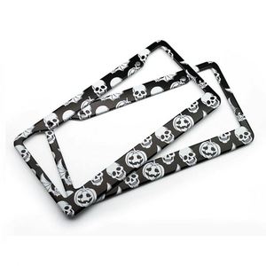 Factory Direct Sales Halloween <b>Frame</b> Custom Design Aluminum Alloy <b>License</b> Plate Holder for Usa Cars Decoration - Product Image 2