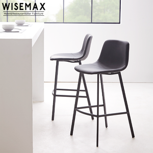 WISEMAX FURNITURE Commercial <strong>bar</strong> Furniture Kitchen Counter <strong>Stool</strong> Modern Wooden Kitchen <strong>Stool</strong> <strong>Fabric</strong> Covered <strong>bar</strong> <strong>Stool</strong> - Product Image 2