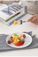 Jingdehua — ensemble de vaisselle blanc mat, Style Morden nordique, vaisselle en porcelaine, en céramique, assiettes Plates et bols, vente directe d'usine