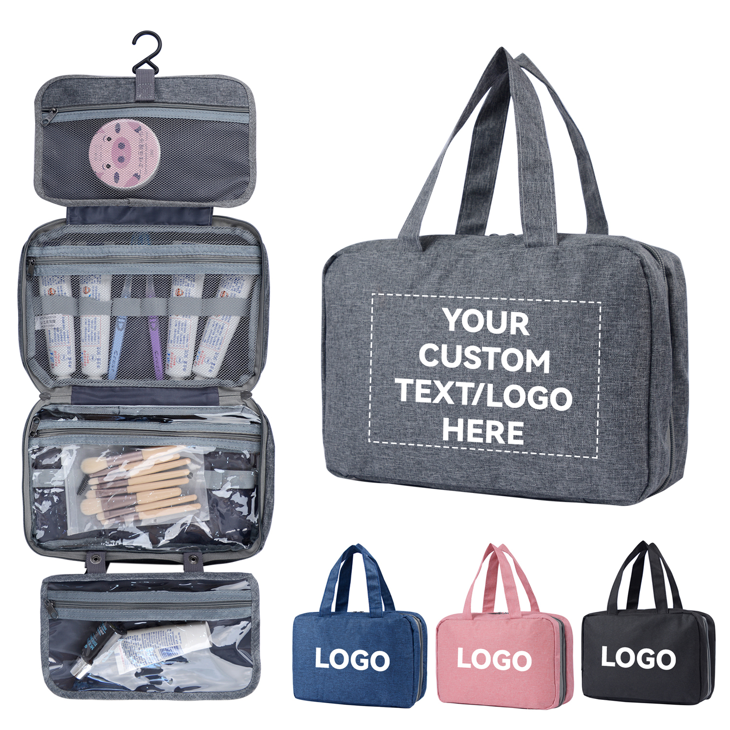Closure Waterproof Polyester Hanging Foldable Travel for Bag