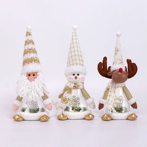 Decoración Navideña 3 en 1 de Santa Claus, Muñeco de Nieve y Reno con Luces LED, Caja de Regalo Transparente Resistente, Regalo de Navidad Ideal para Familiares y Amigos - Product Image 2