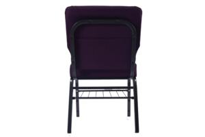 체육관 학교 호텔 및 병원 대기실을위한 식당 철 재료 도매 쌓을 수있는 덮개를 씌운 금속 교회 의자 - Product Image 5