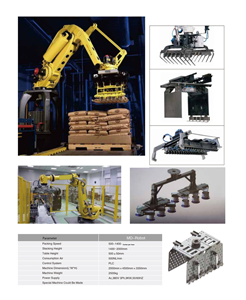 Robot de Paletización de Cartones, Máquina Paletizadora con Brazo Robótico, Control PLC, Robot Colaborativo Automático para Bebidas y Alimentos - Product Image 6
