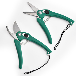 Tijeras de podar verdes de acero inoxidable con cabezal recto y curvado hacia arriba, herramientas de corte para jardín para recortar ramas - Product Image 2