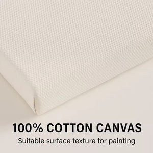 Toile de peinture à l'huile en coton tendue de haute qualité SHENGCHENG, blanche, sur mesure, à faire soi-même, avec cadre en bois - Product Image 5