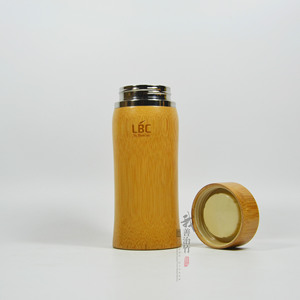 LBC Bamboo Thermos Cup 301-400ml Portable Tea Infuser For Men And Women - Product Image 4