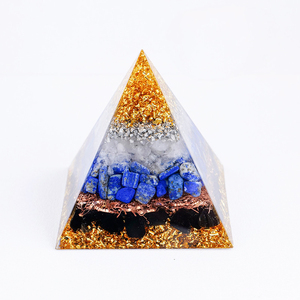 Chips de cristal de Chakra de lujo de 8cm al por mayor resina orgonita Torre piramidal en bruto estilo <span class=keywords><strong>Feng</strong></span> Shui pulido para decoración del hogar y regalos - Product Image 5