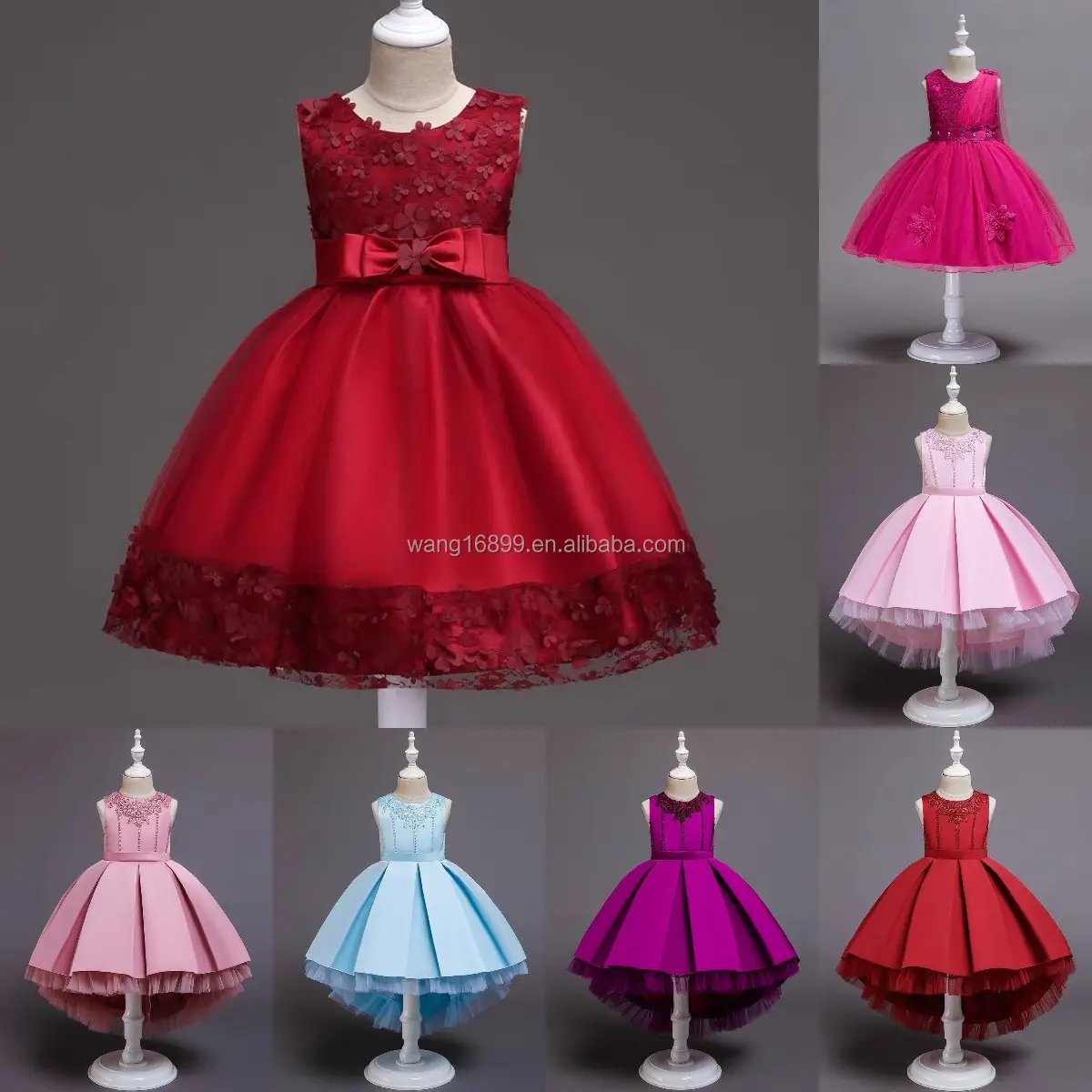 2024 nouveau Design enfants maille princesse robe été princesse robe pour les filles
