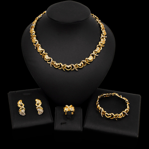 Yulaili Ultima Collezione di Gioielli 'Ti Amo <span class=keywords><strong>Xoxo</strong></span>' con Collana Abbraccio e Bacio, Modelli di Tendenza per Accessori da Matrimonio - Product Image 3