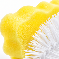 Ensemble de brosses de nettoyage pour biberons, 6 pièces, éponge et nylon, nettoyeur de tétines et de pailles, fournitures de nettoyage pour la vente en gros aux entreprises