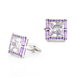 高級スタイルカフスリンクアクセサリー銅古典ジルコン出荷可能 - Product Image 4